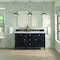 James Martin Vanities 60'' Double Vanity, Black Onyx w/ 3 CM Carrara White Marble Top 424-V60D-BKO-3CAR - alternate 5